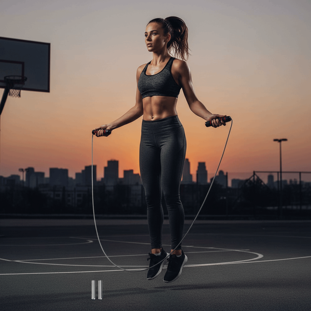 Jump Rope Speed Bearing - Corda per saltare con lunghezza regolabile,